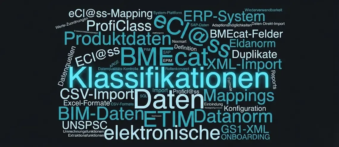 B2B ECAT - BMEcat, GS1xml, Datanorm, eCl@ss, ETIM, Proficl@ss & Co.